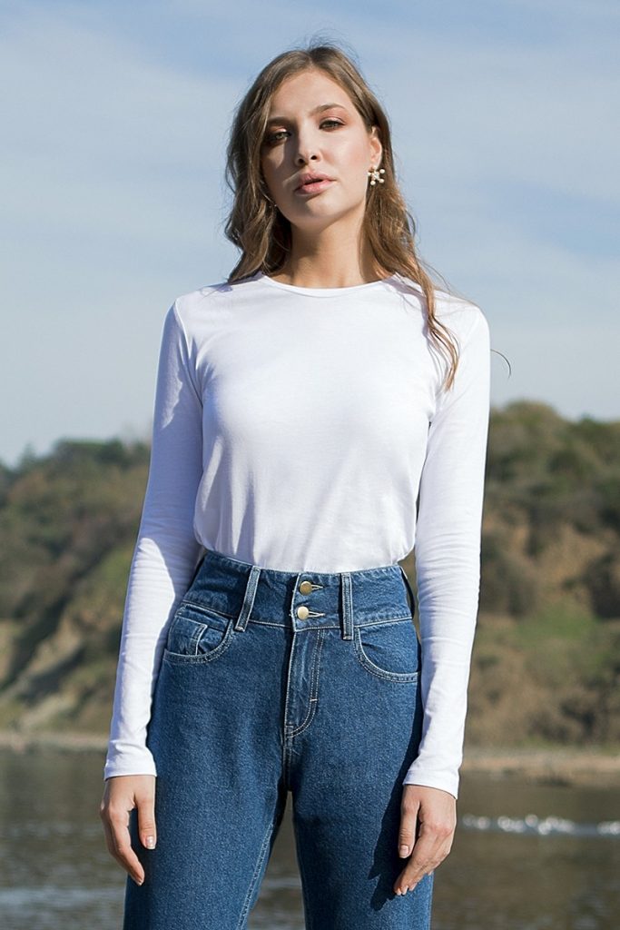 Round Neck Long Sleeve T-shirt